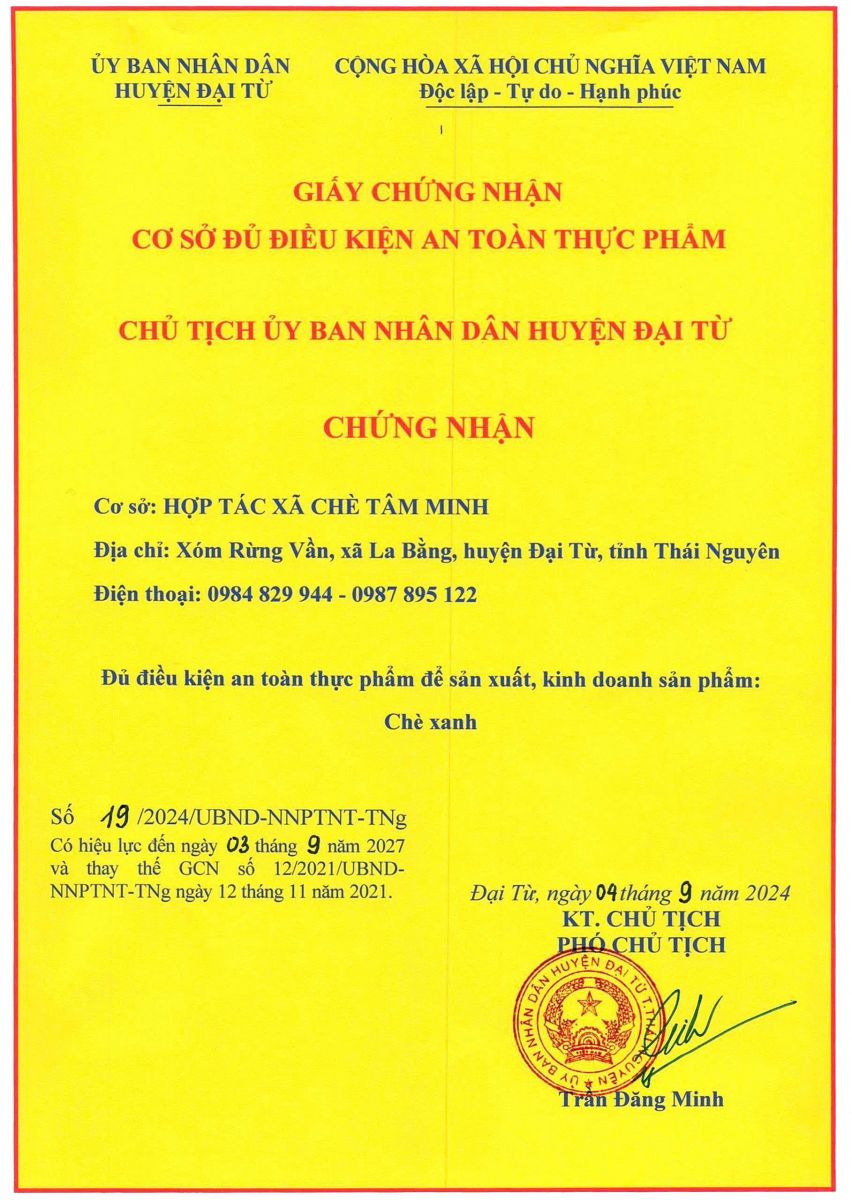 giay-chung-nhan-attp-xuong-san-xuat-che-thai-nguyen-tam-minh